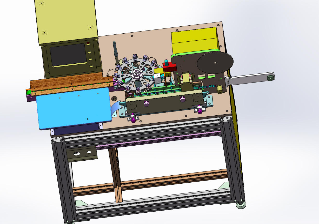 全自动电感检测包装机（sw20可编辑+工程图）